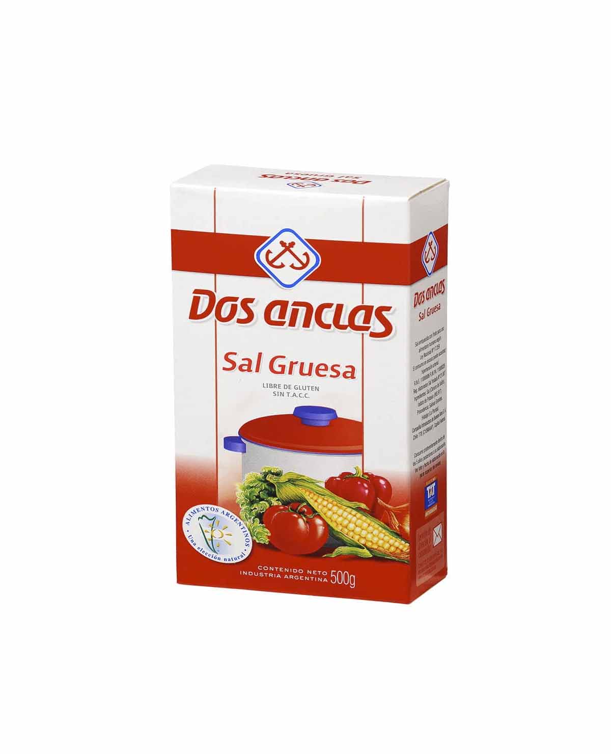 Sal Gruesa Dos Anclas Caja x 500 Gr